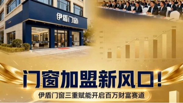 門窗加盟新風口！伊盾門窗三重賦能開啟百萬財富賽道